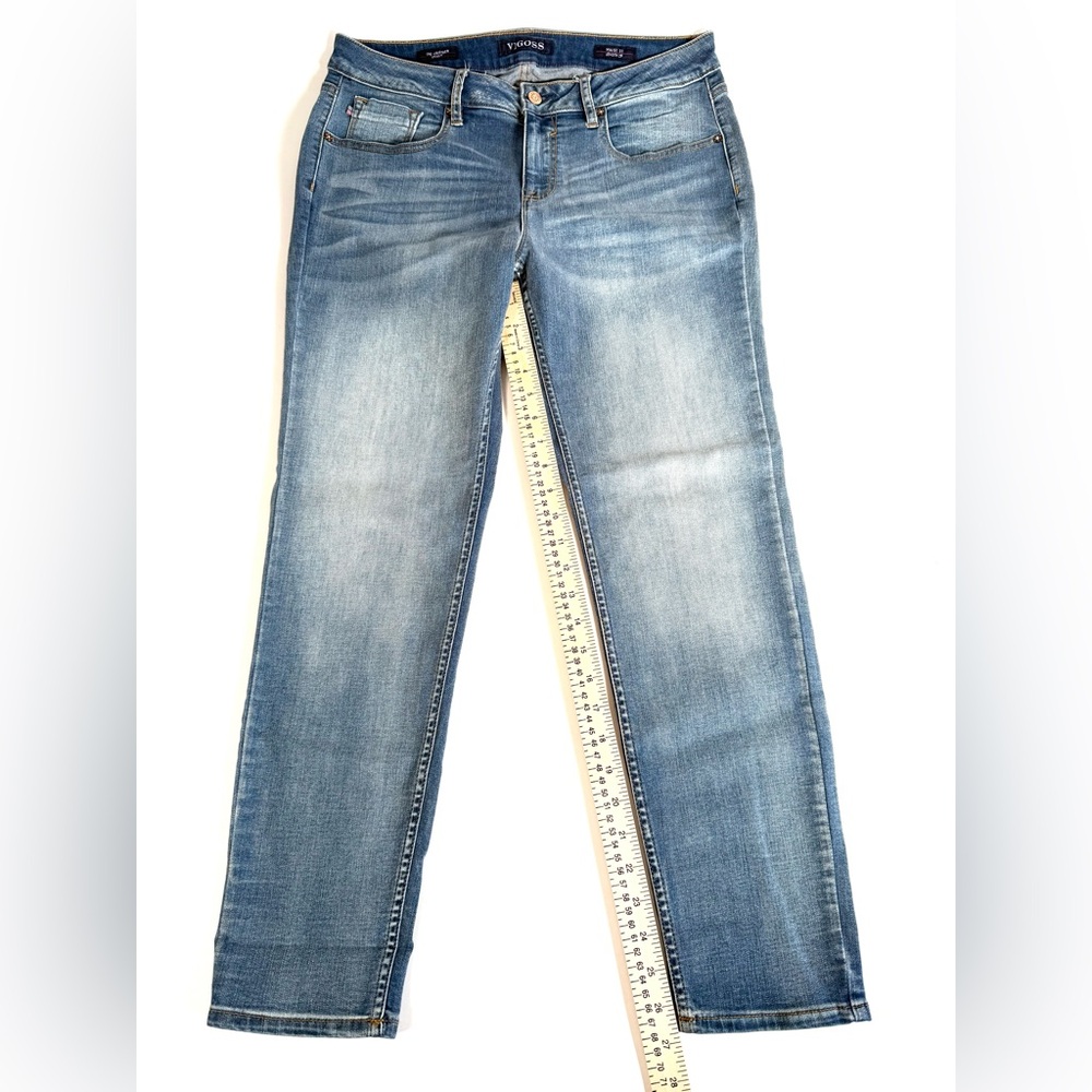 Vigoss Light Blue Wash Jagger Skinny Mid-Rise Denim Jeans Americana Streetwear - Picture 9 of 12